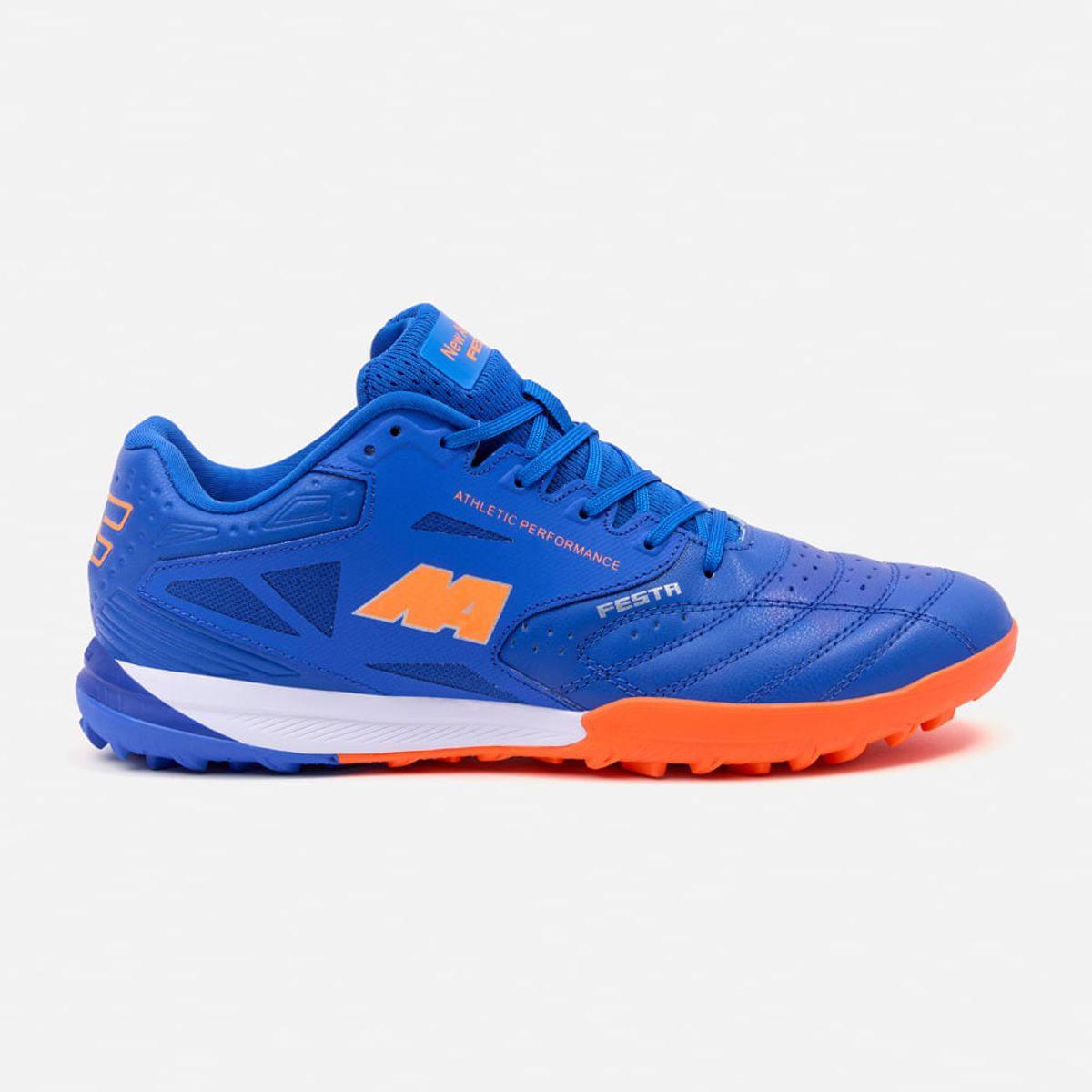 NEW ATHLETIC - Zapatillas New Athletic Football Festa113 Azul Con Naranja Hombre