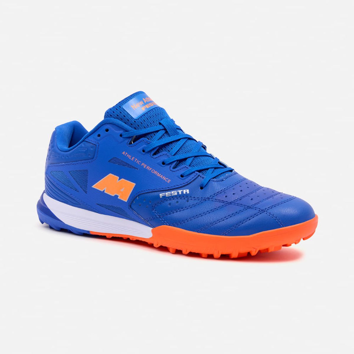 NEW ATHLETIC - Zapatillas New Athletic Football Festa113 Azul Con Naranja Hombre