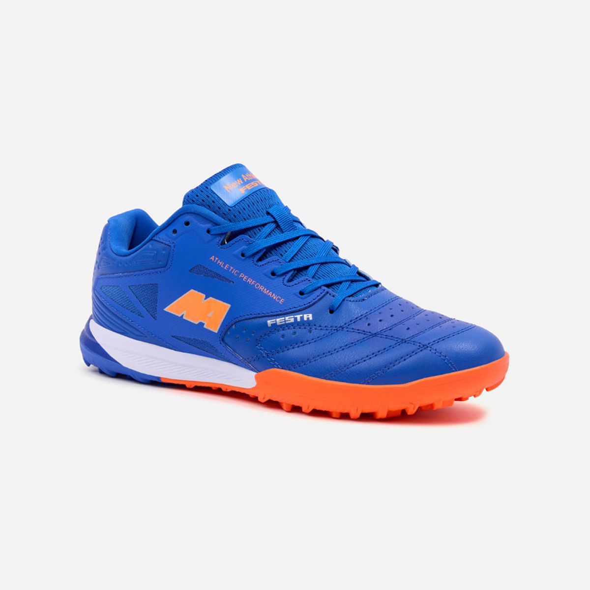 NEW ATHLETIC - Zapatillas New Athletic Football Festa113 Azul Con Naranja Juvenil