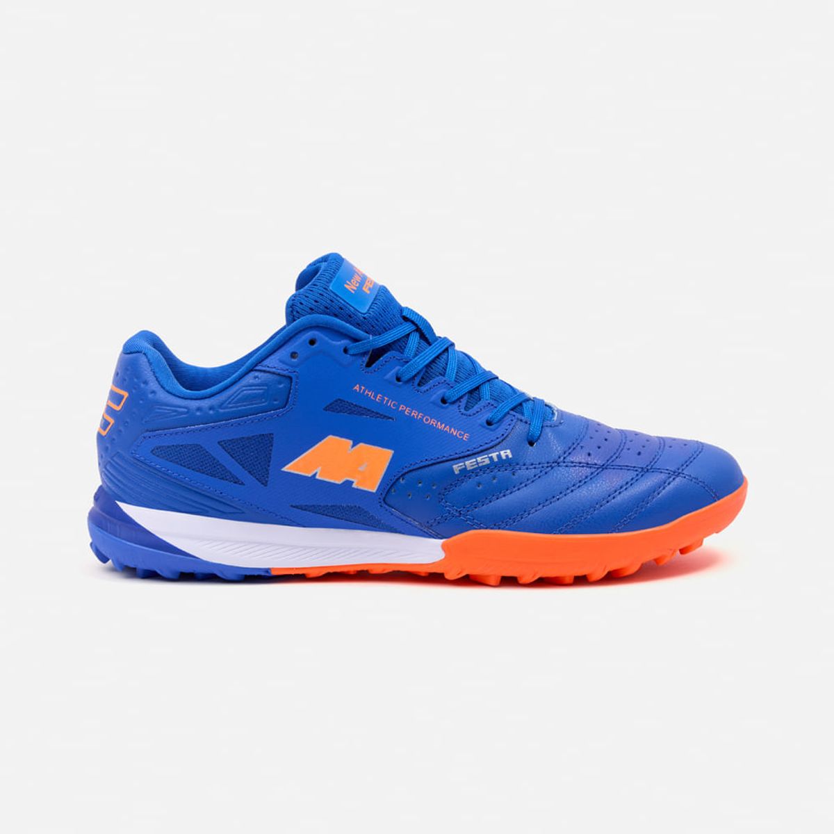 NEW ATHLETIC - Zapatillas New Athletic Football Festa113 Azul Con Naranja Juvenil