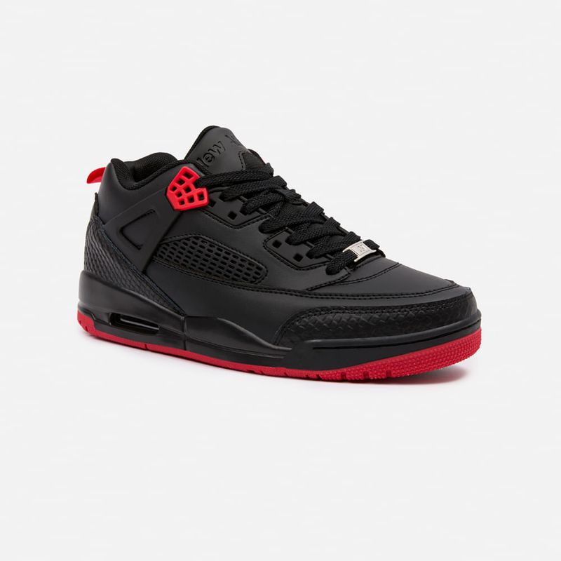 NEW ATHLETIC - Zapatillas New Athletic Skateboarding Flats61 Negro Con Rojo Mujer