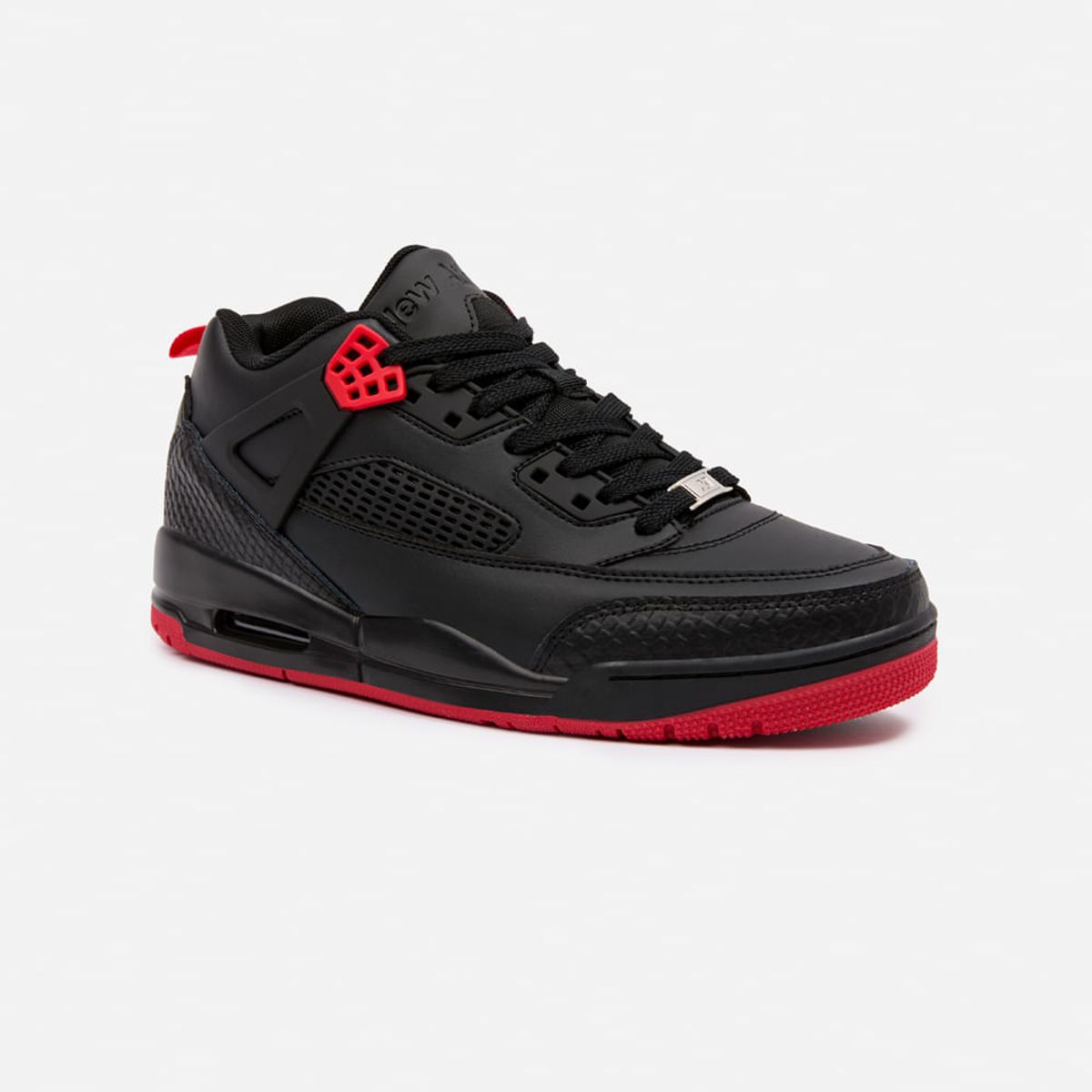 NEW ATHLETIC - Zapatillas New Athletic Skateboarding Flats61 Negro Con Rojo Mujer