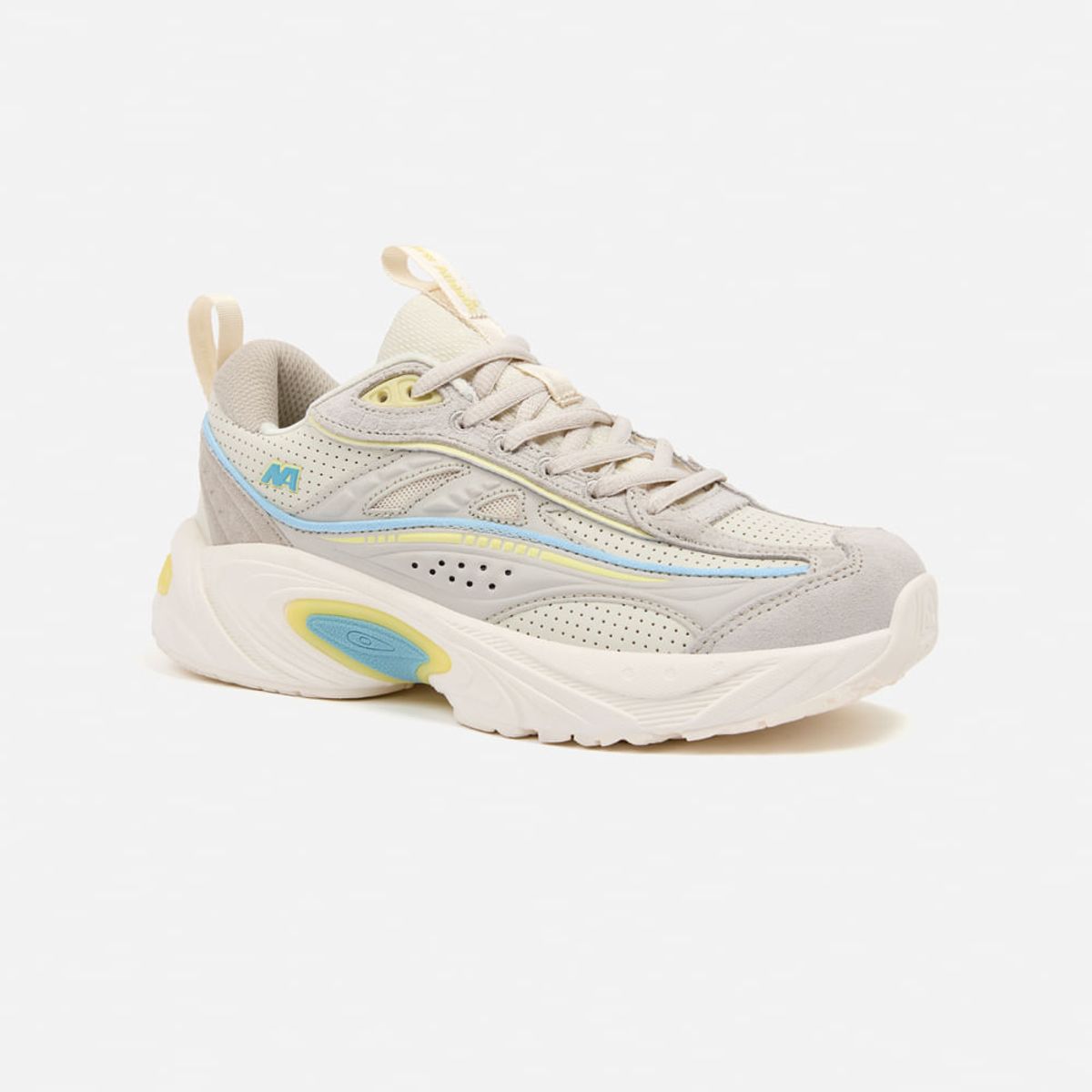 NEW ATHLETIC - Zapatillas New Athletic Lifestyle Chunky157 Beige Con Celeste Mujer