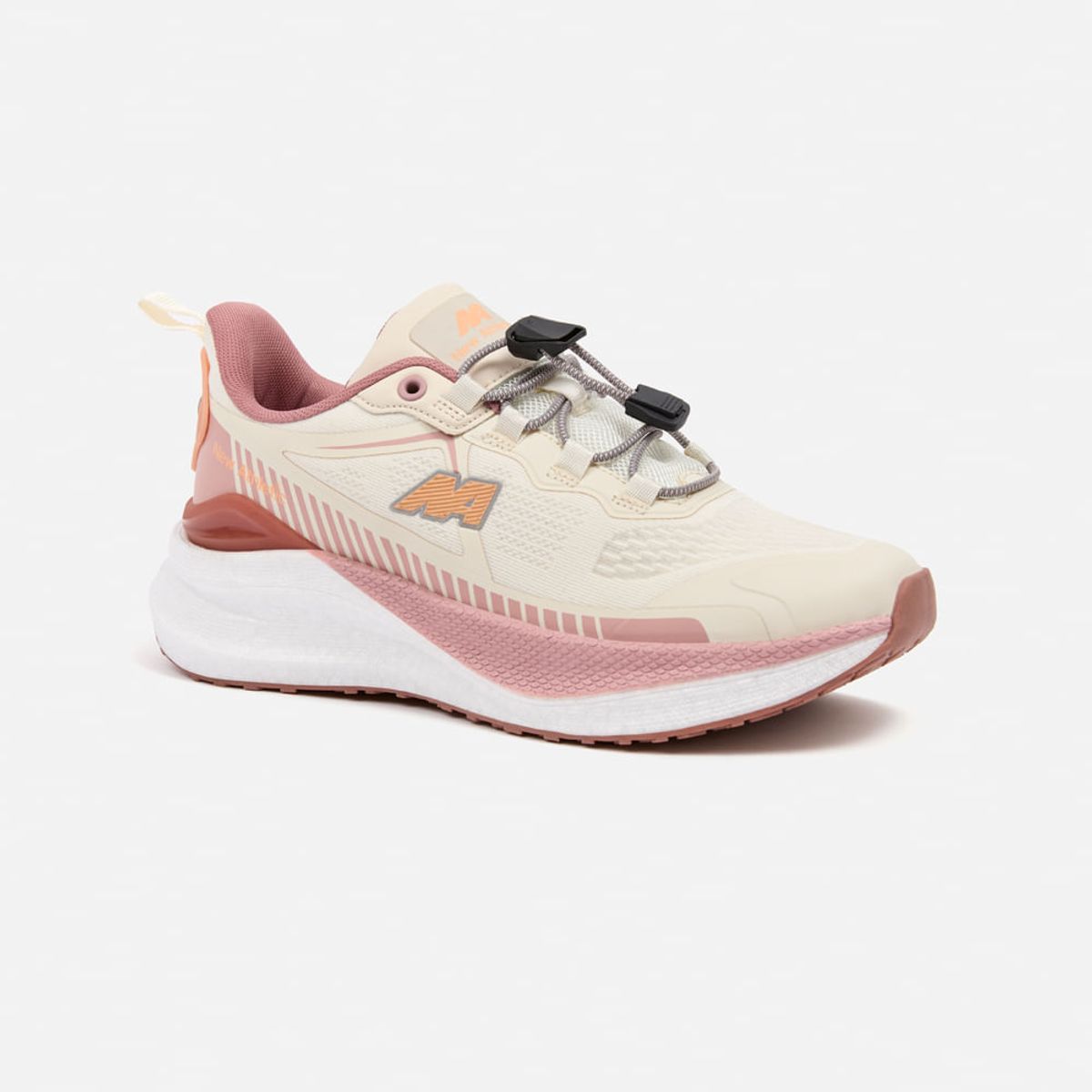 NEW ATHLETIC - Zapatillas New Athletic Running Speed128 Crema Con Rosado Mujer