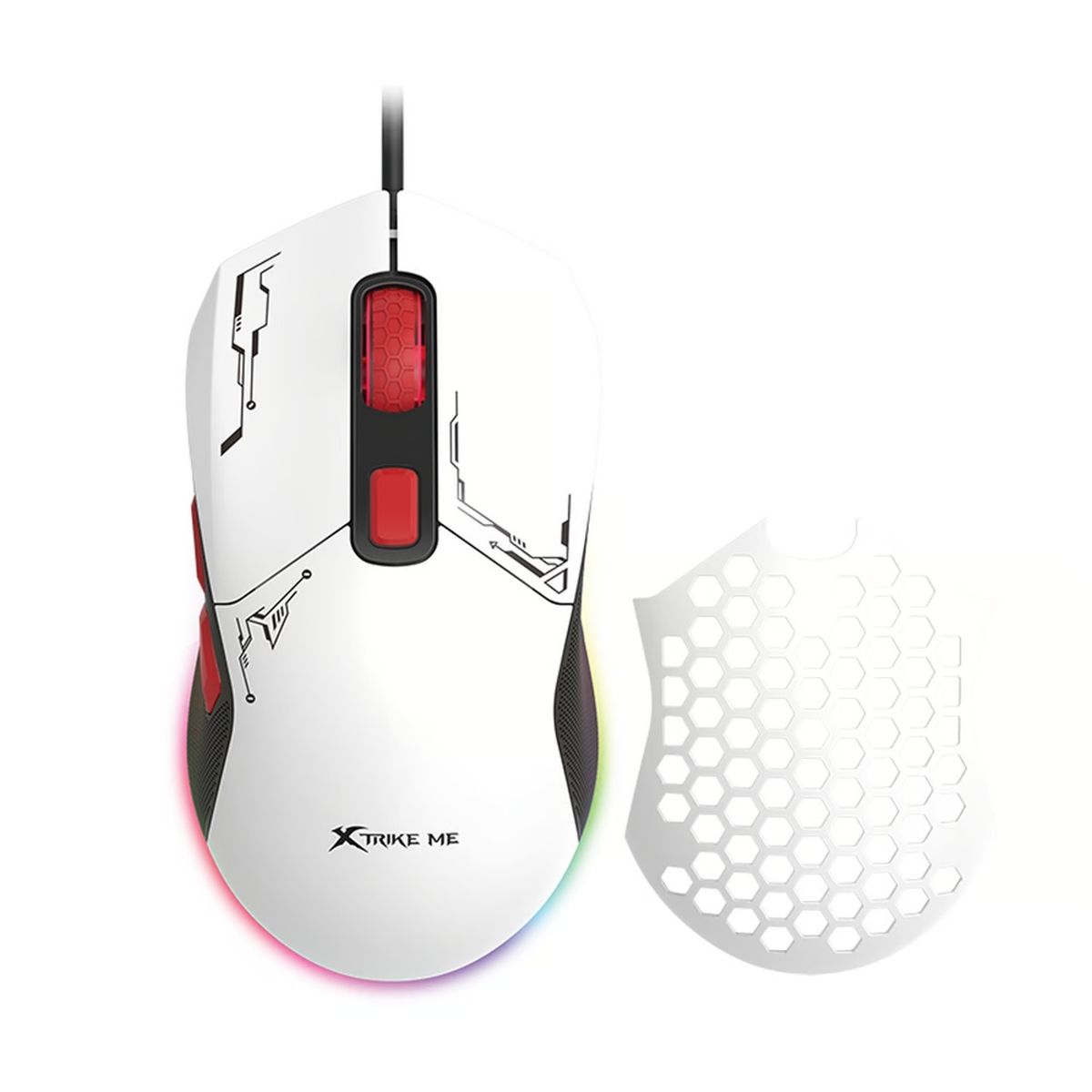 XTRIKE ME - Mouse Gamer RGB Optico 6 Botones 7200 DPI Xtrike Me GM-316W