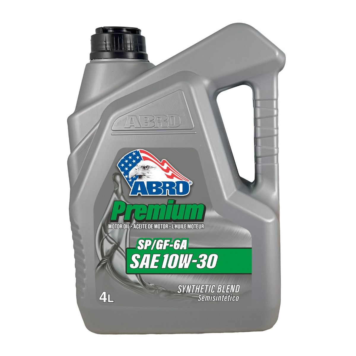 ABRO - Aceite Lubricante para Motor Semi Sintético 10W30 SP 4L