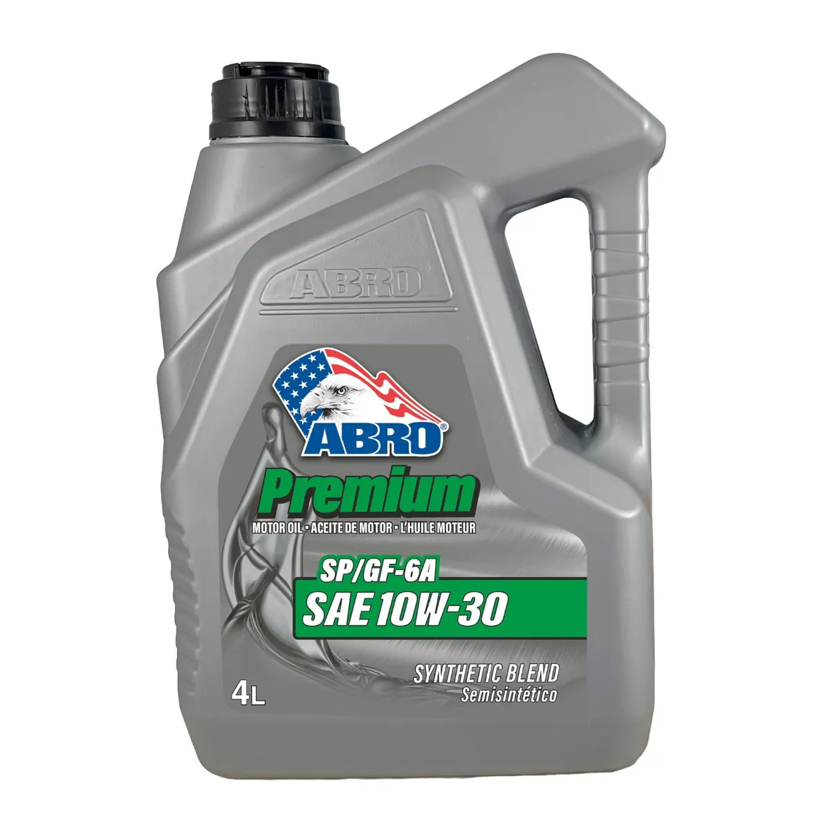 ABRO - Aceite Lubricante para Motor Semi Sintético 10W30 SP 4L