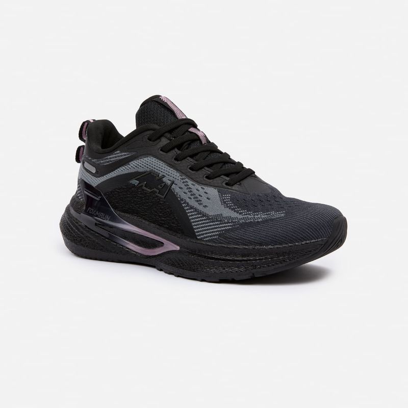 NEW ATHLETIC - Zapatillas New Athletic Running Foam152 Negro Con Lila Mujer