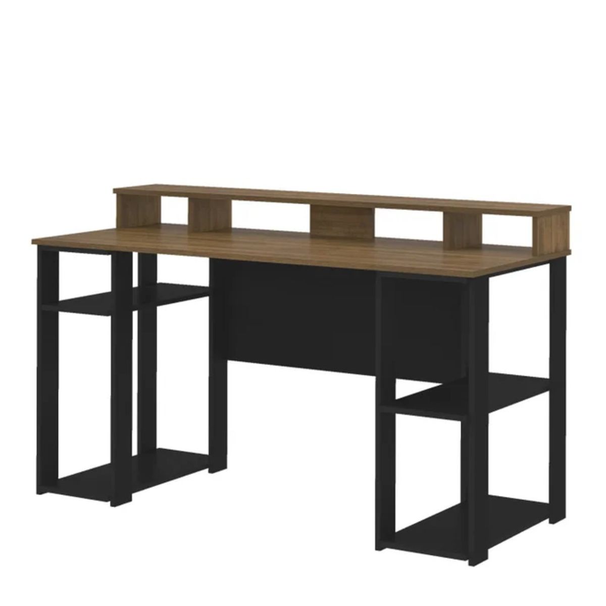 GENERICO - Escritorio Moderno Myare Marrón y Negro R&R MUEBLES