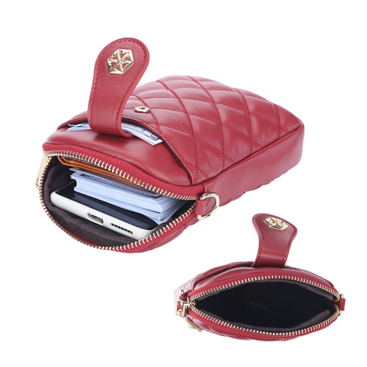 BAELLERRY - Bandolera de cuero vegano PU para dama N1890