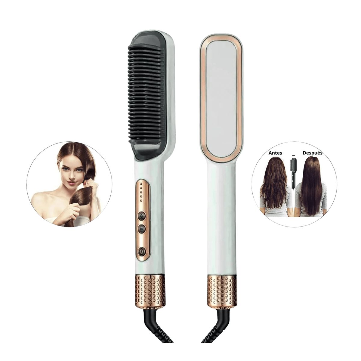 GENERICO - Peine Alisador De Cabello Raf