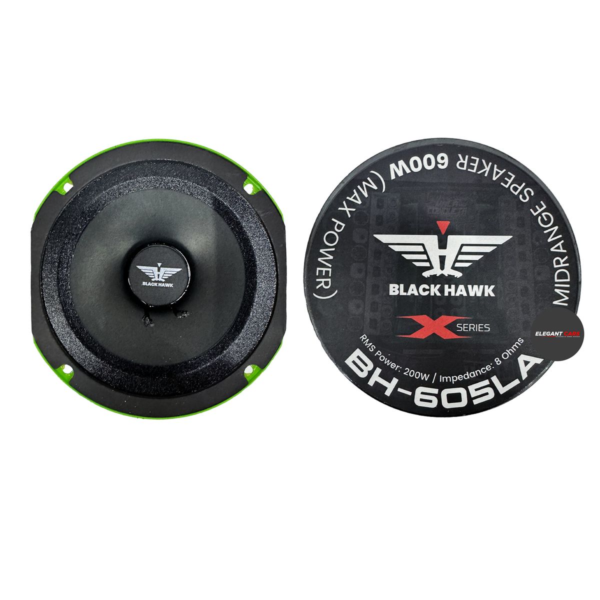 BLACK - Parlantes Medios Black Hawk 65Pulg Comptencia Open Show 600w