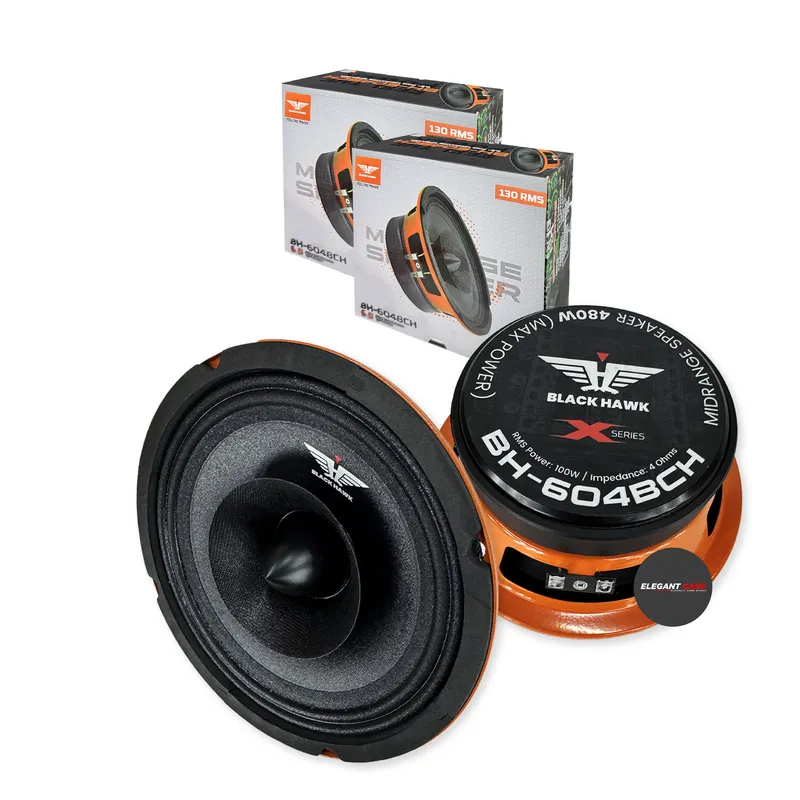 HAWK - Parlantes Medios Bala Black Hawk 65Pulg 480w