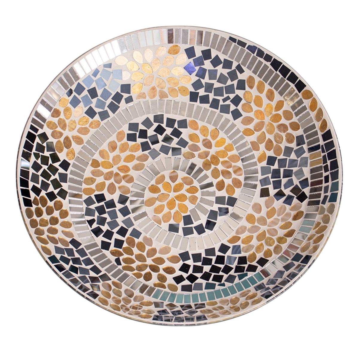 PANADECOR - Centro De Mesa Redondo Panadecor Mosaico Neutro Espiral 40Cm