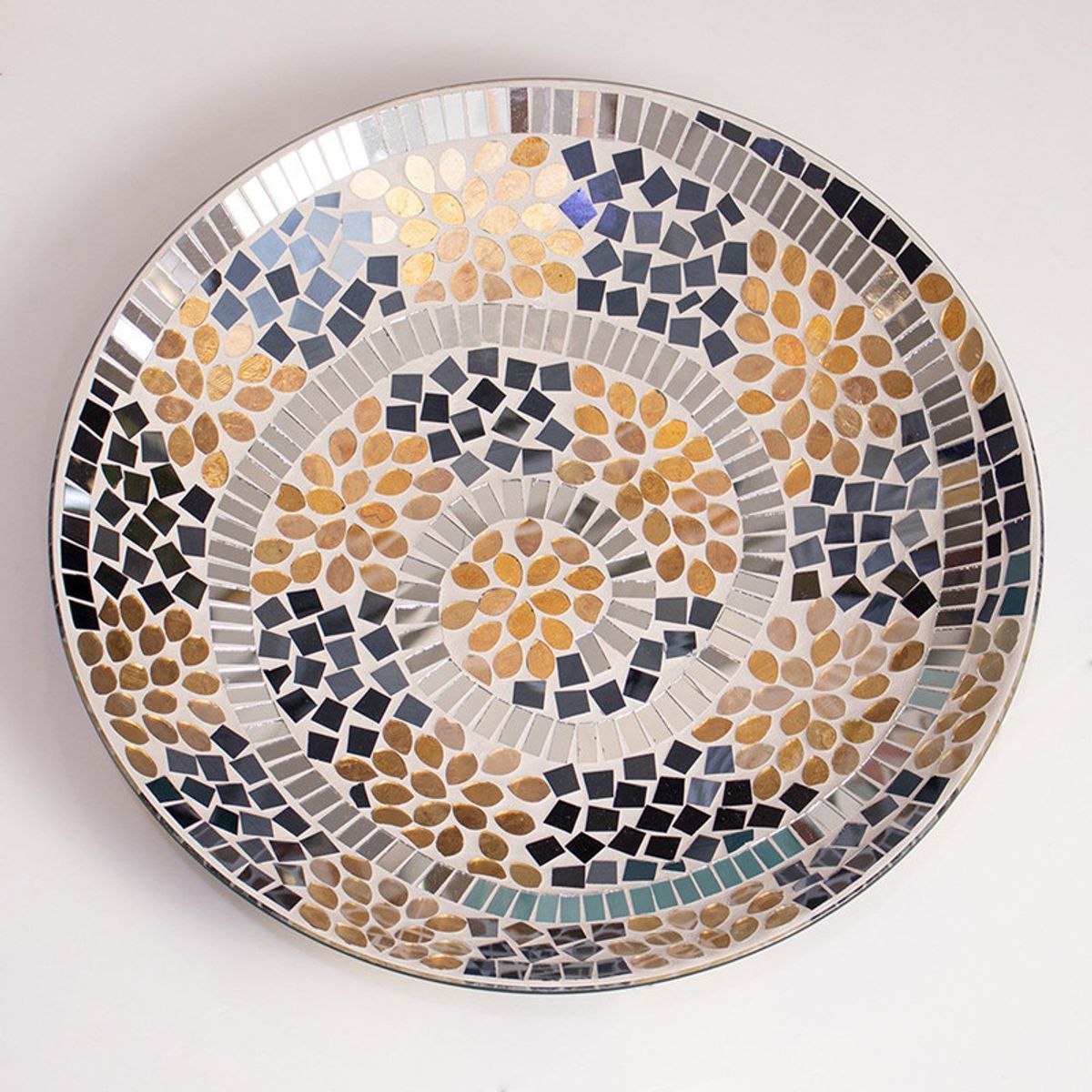 PANADECOR - Centro De Mesa Redondo Panadecor Mosaico Neutro Espiral 40Cm