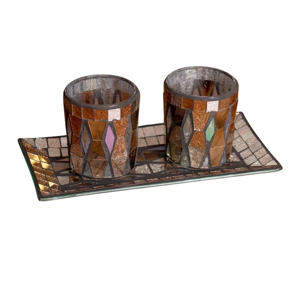 PANADECOR - Centro De Mesa Con 2 Vasos Panadecor De Cerámica