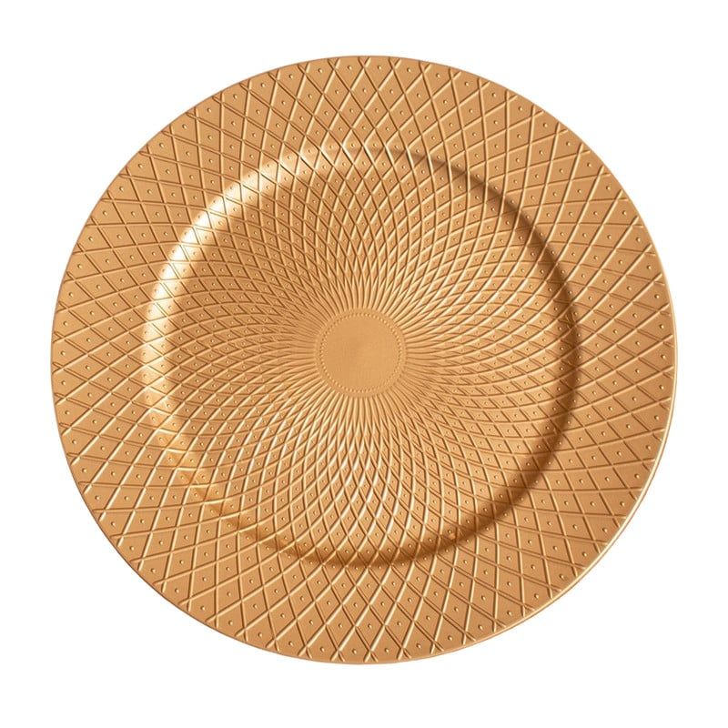 PANADECOR - Plato de Sitio Dorado con Relieve