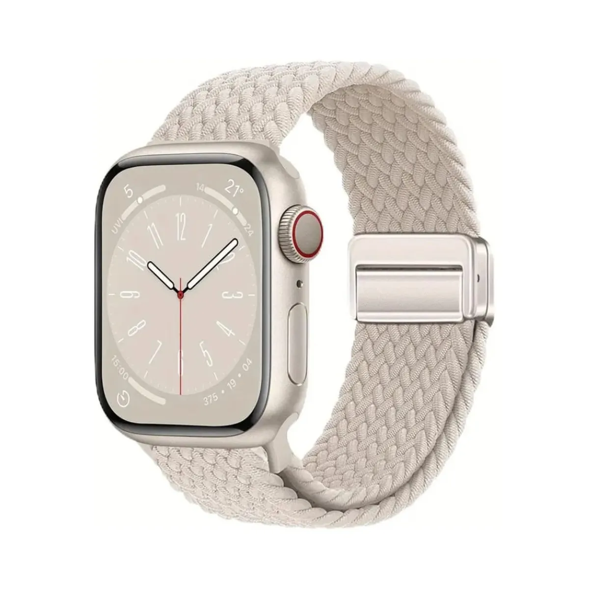 GENERICO - CORREA IMANTADA NYLON WATCH DE 38-40-41 mm y 42 mm SERIE 10 BEIGE