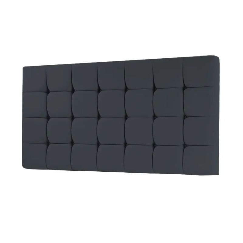 MAVISAC - Cabecera Cubes Dos Plazas Color Plomo - Tela