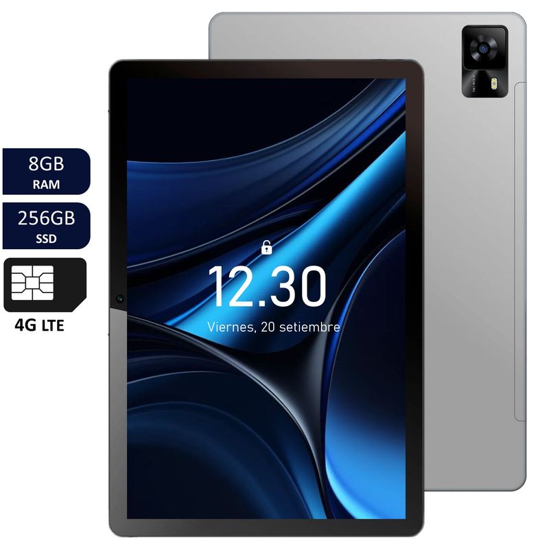 HYUNDAI - Tablet Hyundai HYTAB PRO 10LA2 8GB RAM 256GB Dual Sim 4G LTE - Gris Espacial