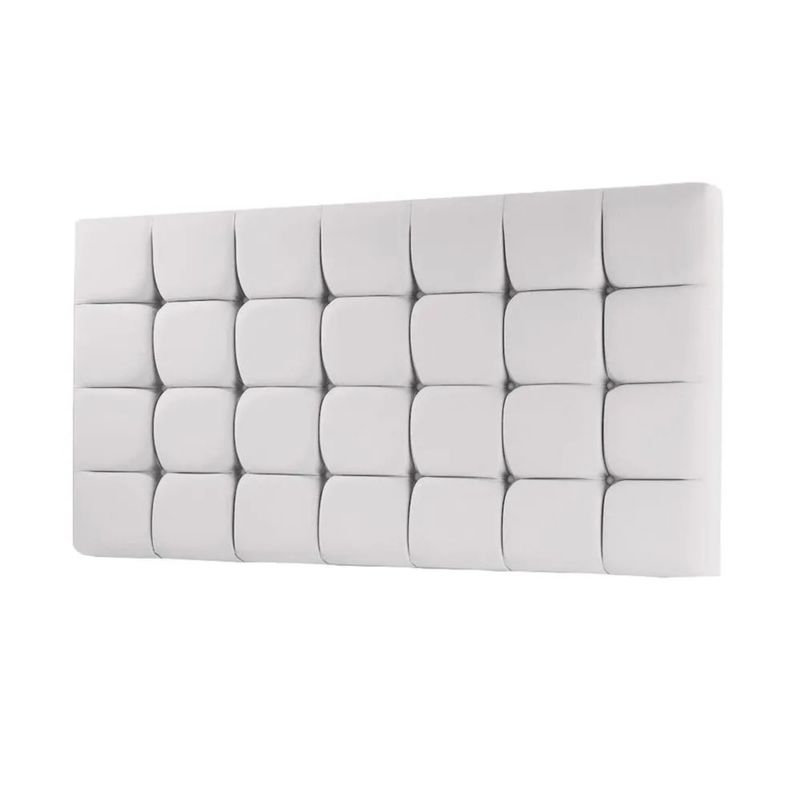 MAVISAC - Cabecera Cubes Dos Plazas Color Plata - Tela