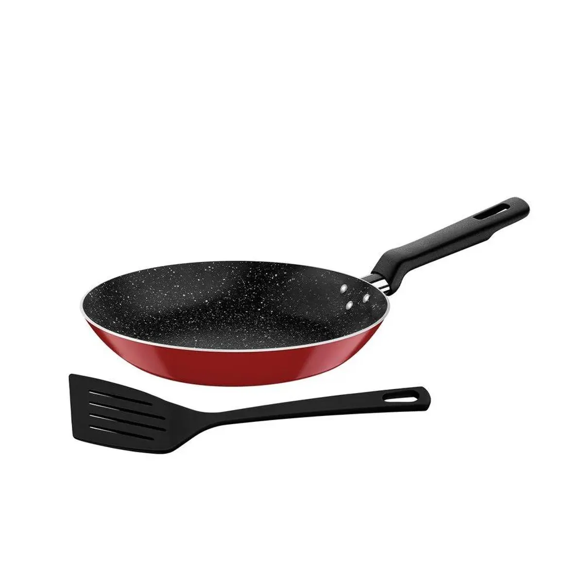 TRAMONTINA - Sarten 22Cm 18Mm Rojo Roch-Loreto CEspatula