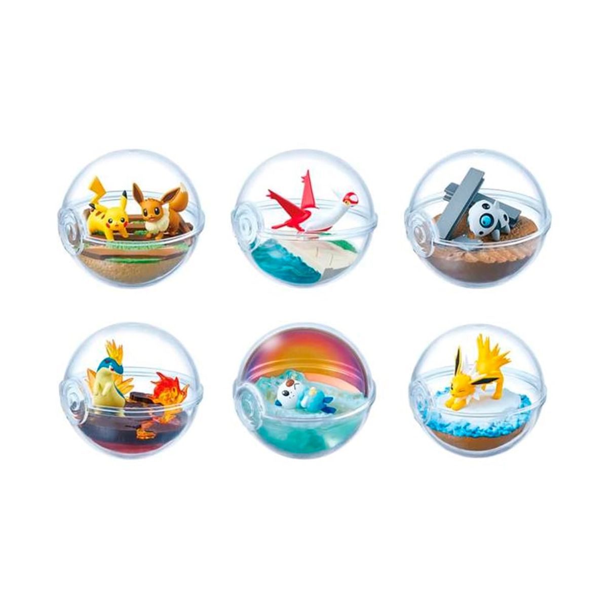POKEMON - Pokemon Re Ment Terrarium Coleccion 13 Japon Completo