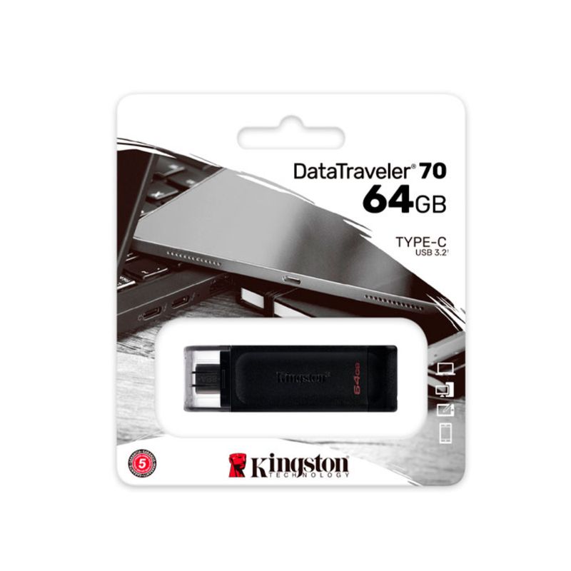 KINGSTON - MEMORIA KINGSTON USB 64GB DATATRAVELER 70 USB-C 3.2 DT70/64GB