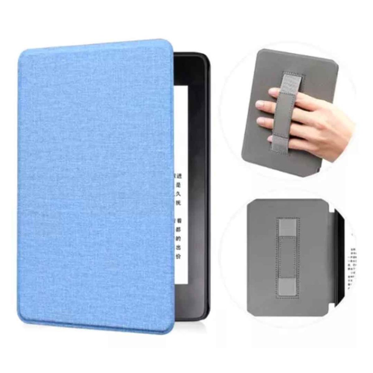 GENERICO - Funda case c/sujetador para amazon Kindle 11 GEN 6 PULG 2022-2024 CELESTE