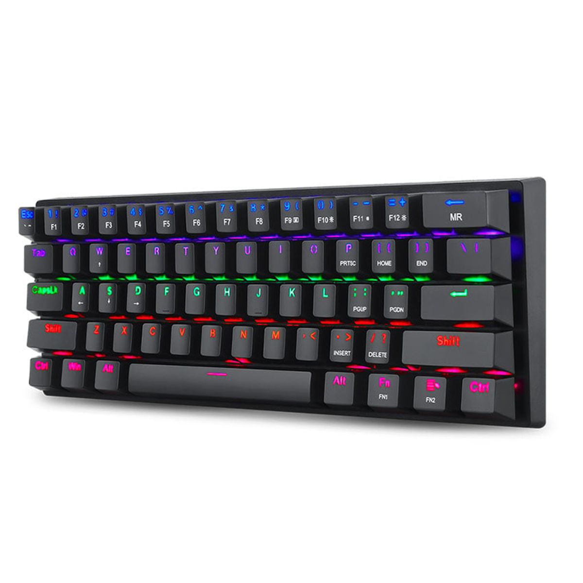 T-DAGGER - Teclado T-Dagger ARENA Rainbow T-TGK321-BR BLACK BROWN