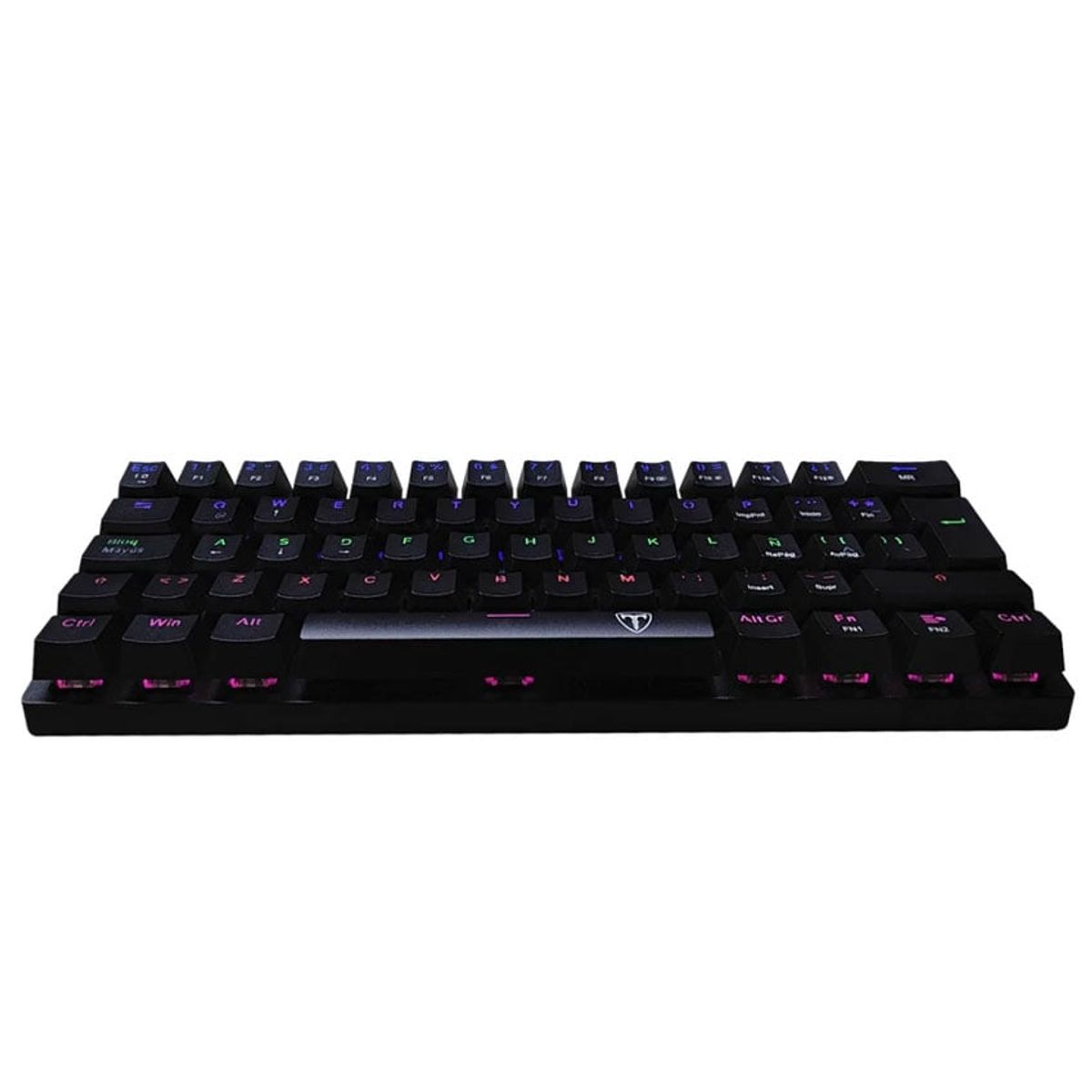 T-DAGGER - Teclado T-Dagger ARENA Rainbow T-TGK321-BR BLACK BROWN