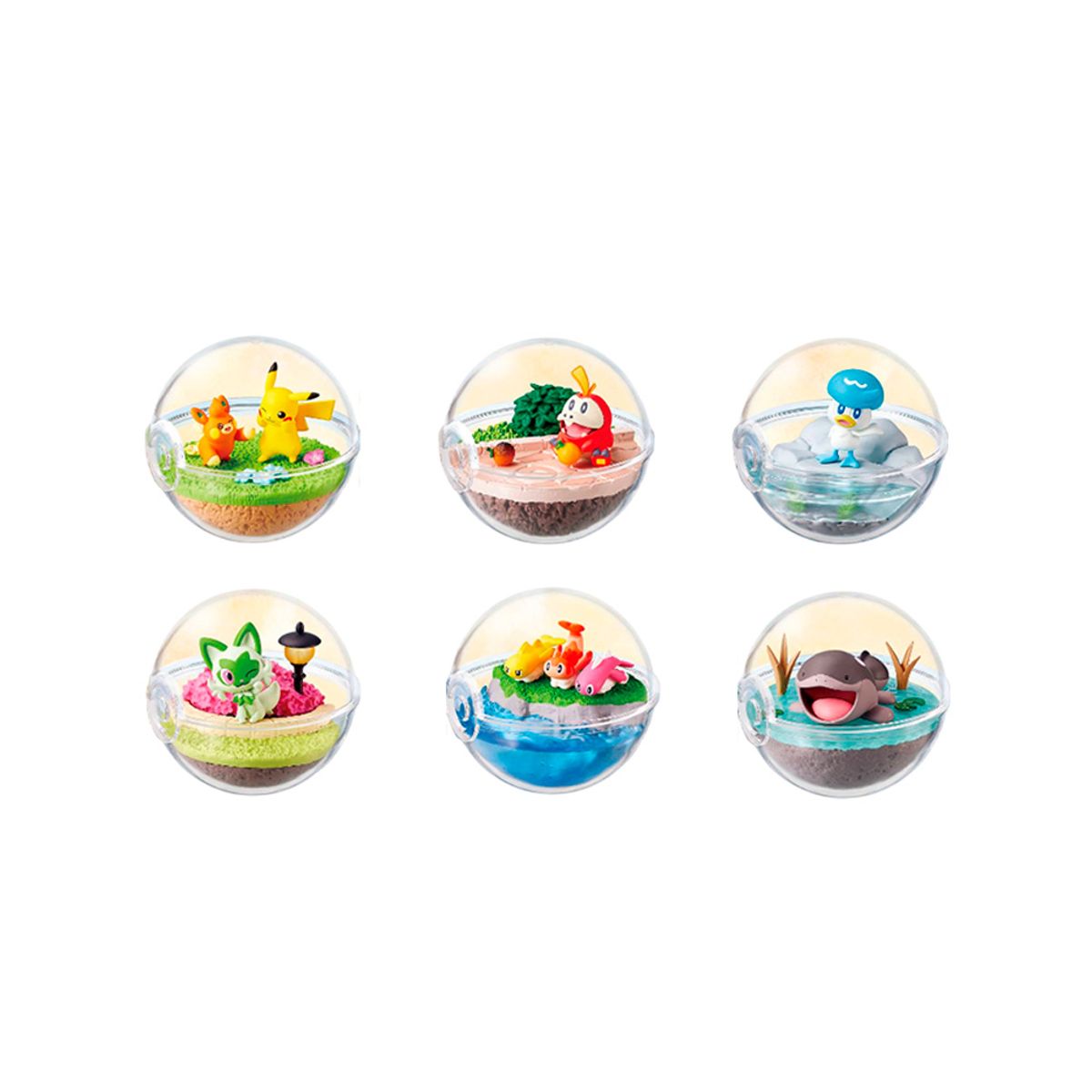 POKEMON - Pokemon Re Ment Terrarium Ex Mundo de Paldea Japon Completo