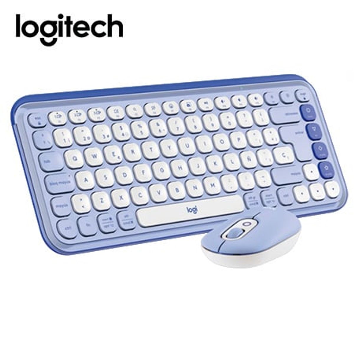LOGITECH - TECLADO LOGITECH + MOUSE POP ICON BLUETOOTHWIRELESS SP  COPILOT