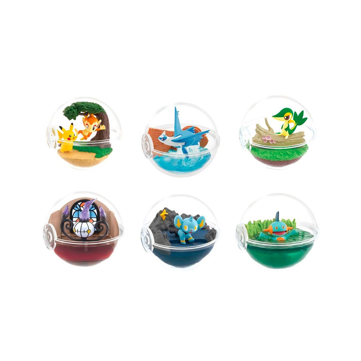 POKEMON - Pokemon Re Ment Terrarium Coleccion 12 Japon Completo