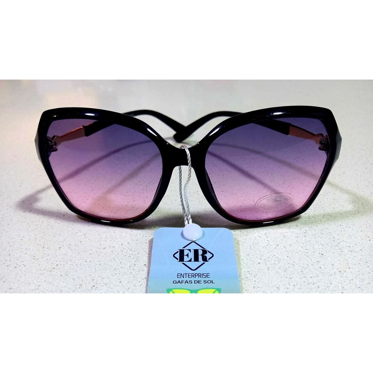 GENERICO - LENTES DE SOL PARA MUJER PROTECCION UV 400 LILA TRANSPARENTE