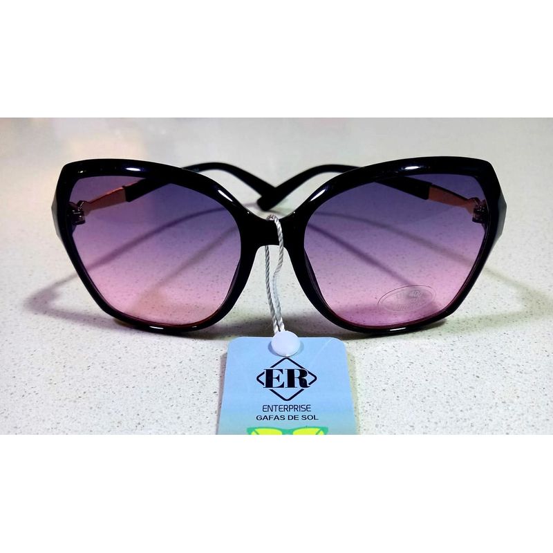 GENERICO - LENTES DE SOL PARA MUJER PROTECCION UV 400 LILA TRANSPARENTE