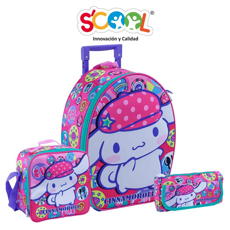 SCOOL - SET MALETA SCOOL RANGER EVA 3D CINNAMOROLL 804459