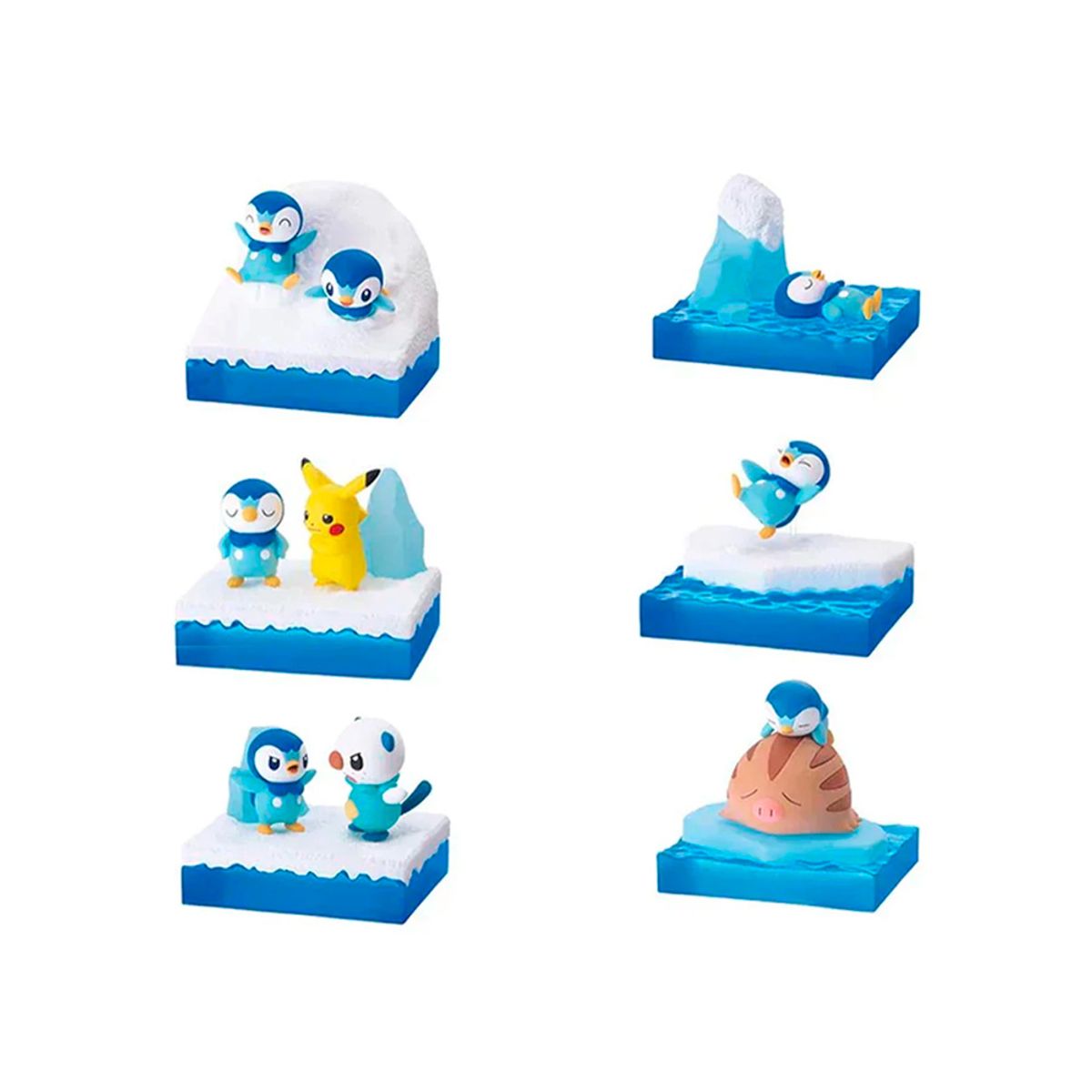 POKEMON - Pokemon Re Ment Cool Piplup Collection Japon Completo