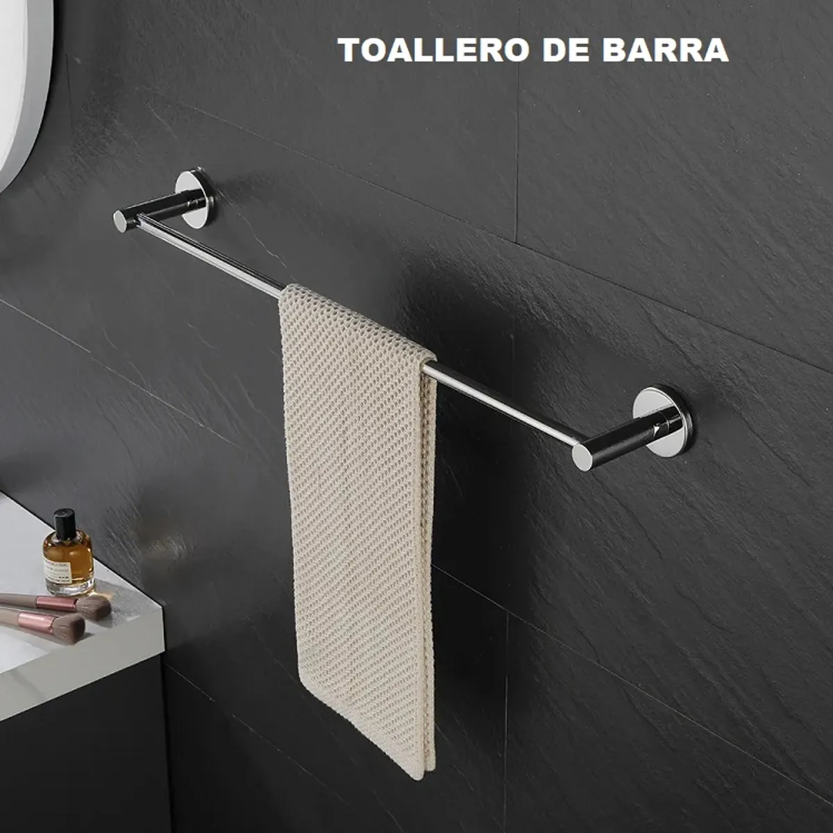 GENERICO - TOALLERO BARRA  REDONDA  60 CM