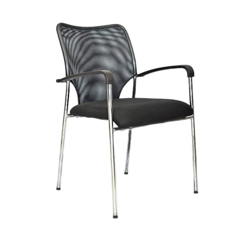 OFIDEAS - Silla de Visita Fija Penelope Negro Ofideas