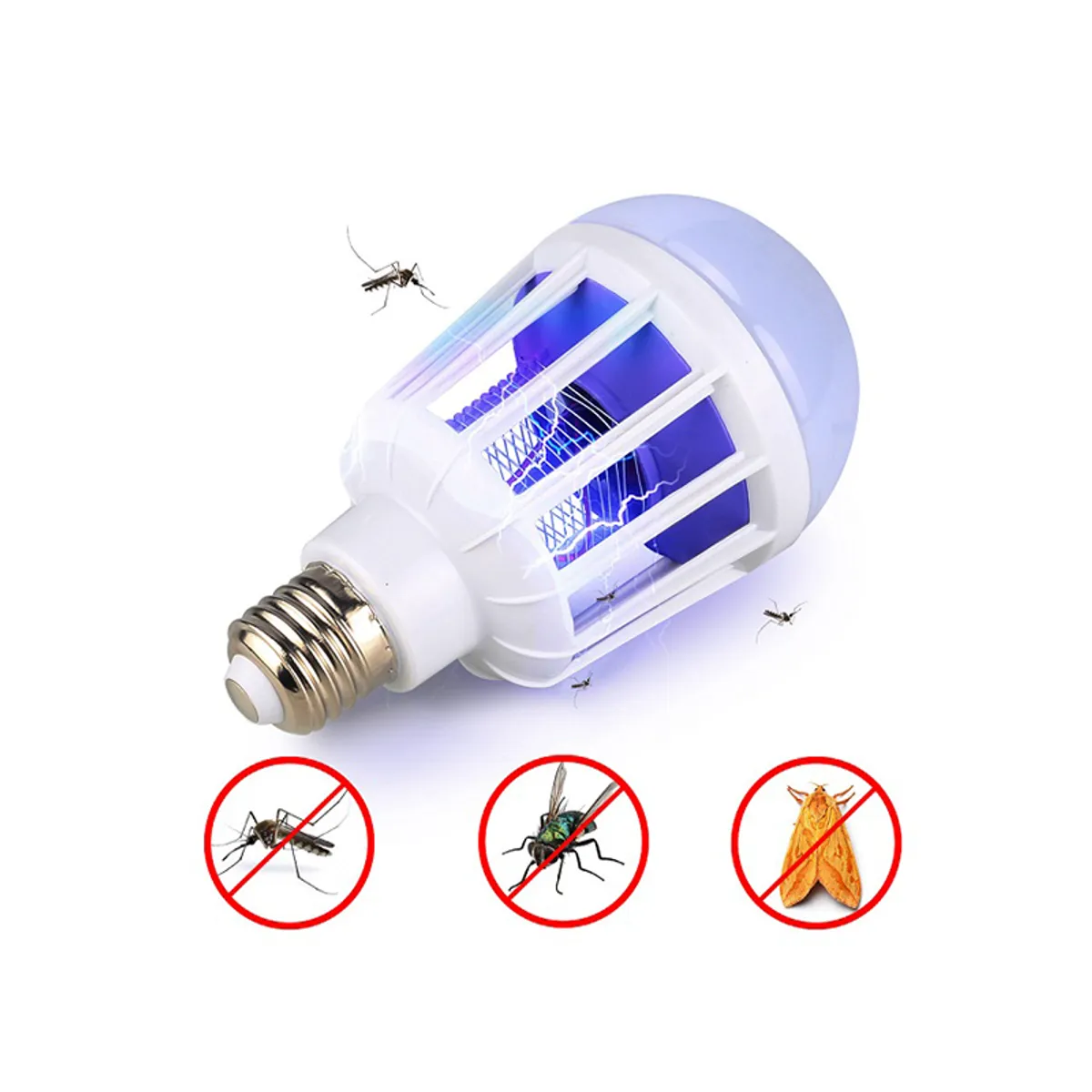 GENERICO - FOCO Led Eléctrico Mata Zancudos Mosquitos Mosca