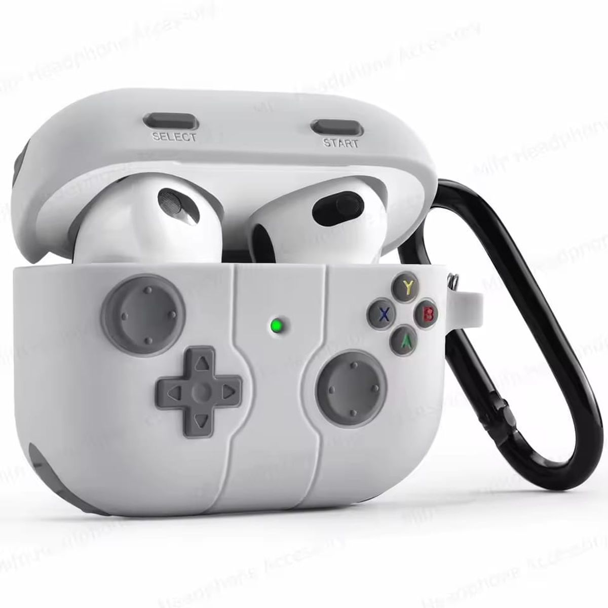 GENERICO - CASE DE TPU PARA AIRPODS 4TA GEN ANIMADO COLOR PLOMO