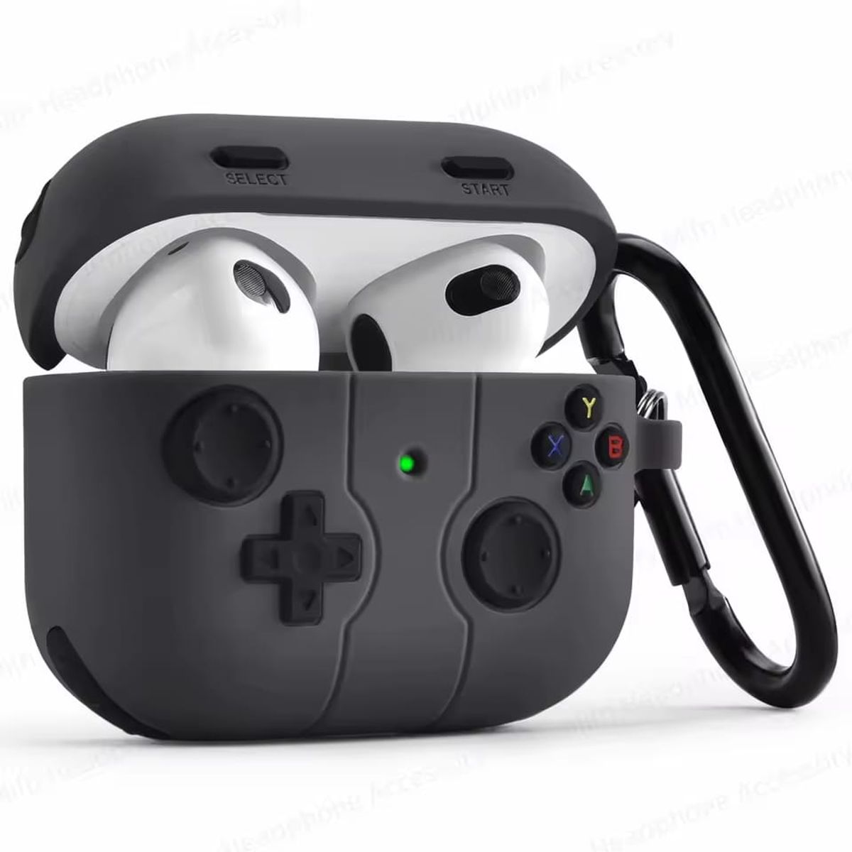 GENERICO - CASE DE TPU PARA AIRPODS 4TA GEN ANIMADO COLOR NEGRO