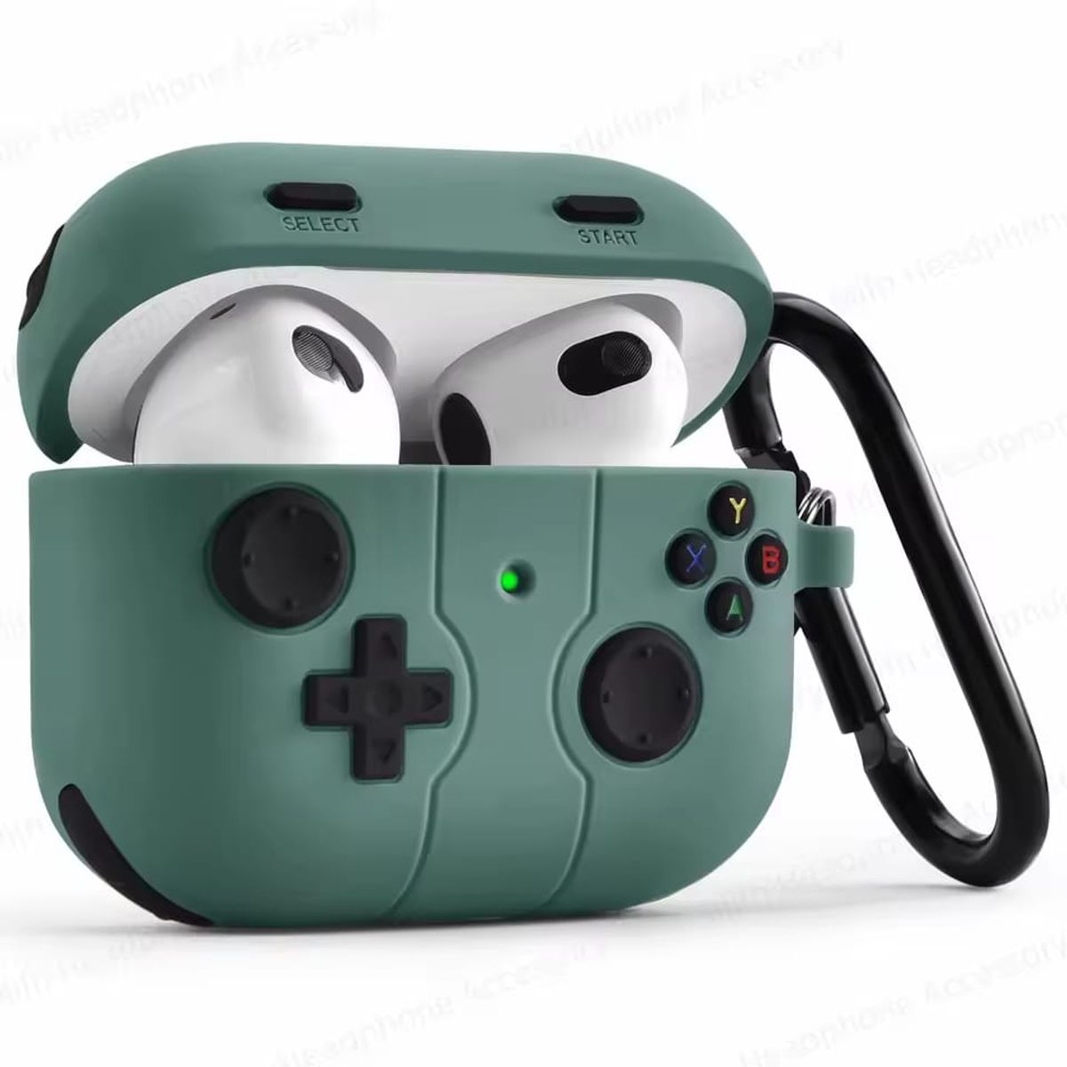 GENERICO - CASE DE TPU PARA AIRPODS 4TA GEN ANIMADO COLOR VERDE