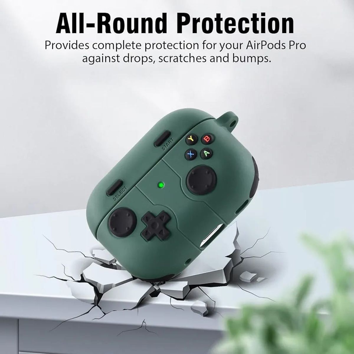 GENERICO - CASE DE TPU PARA AIRPODS 4TA GEN ANIMADO COLOR VERDE