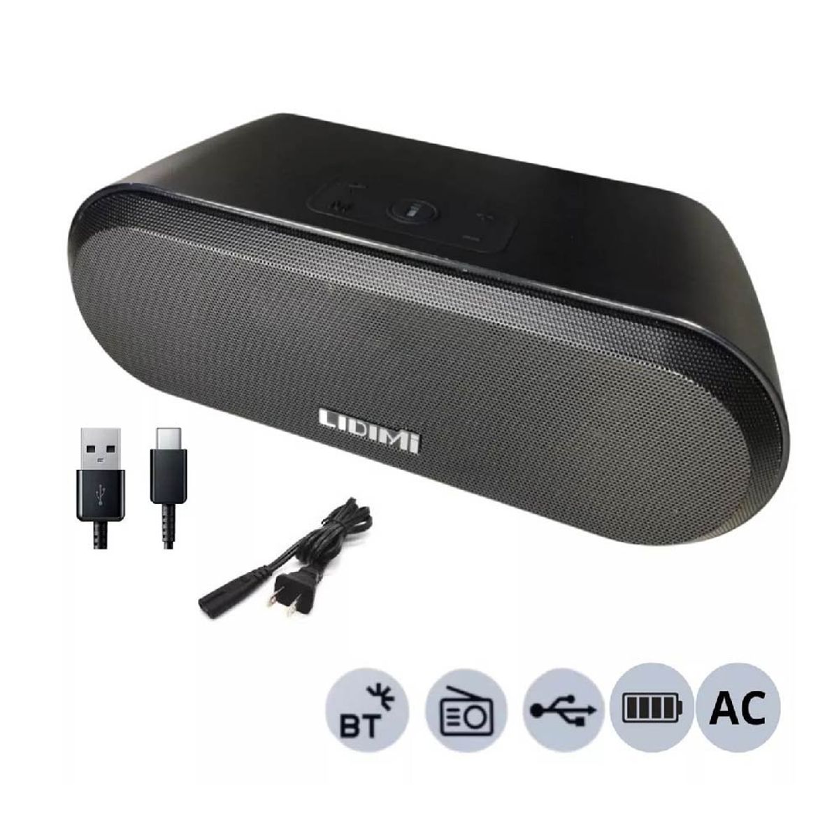 GENERICO - Parlante BTUSBFM Portátil 40W AC