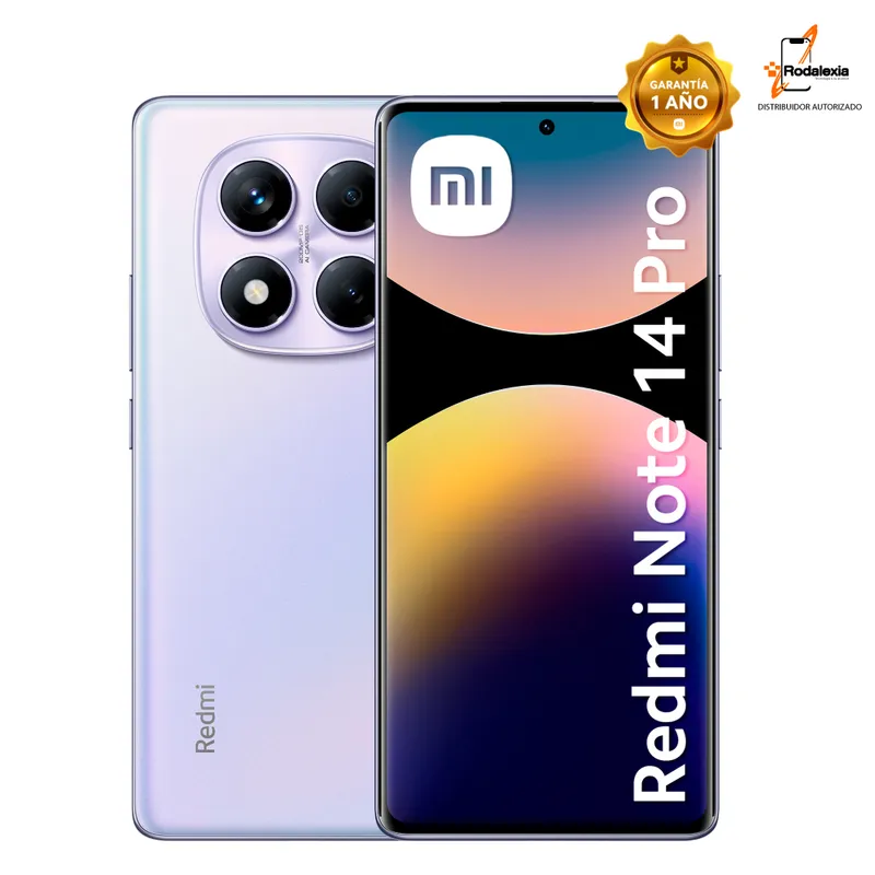XIAOMI - CELULAR XIAOMI REDMI NOTE 14 PRO 4G 8+256GB COLOR MORADO BOREAL