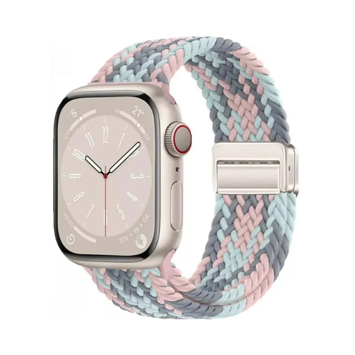 GENERICO - CORREA IMANTADA NYLON WATCH DE 44-45-46-49 MM PINK