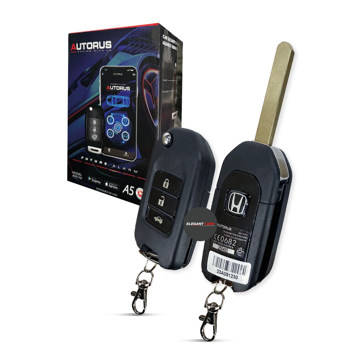 JEF - Alarma Premium  Flip con Bluetooth Universal Honda
