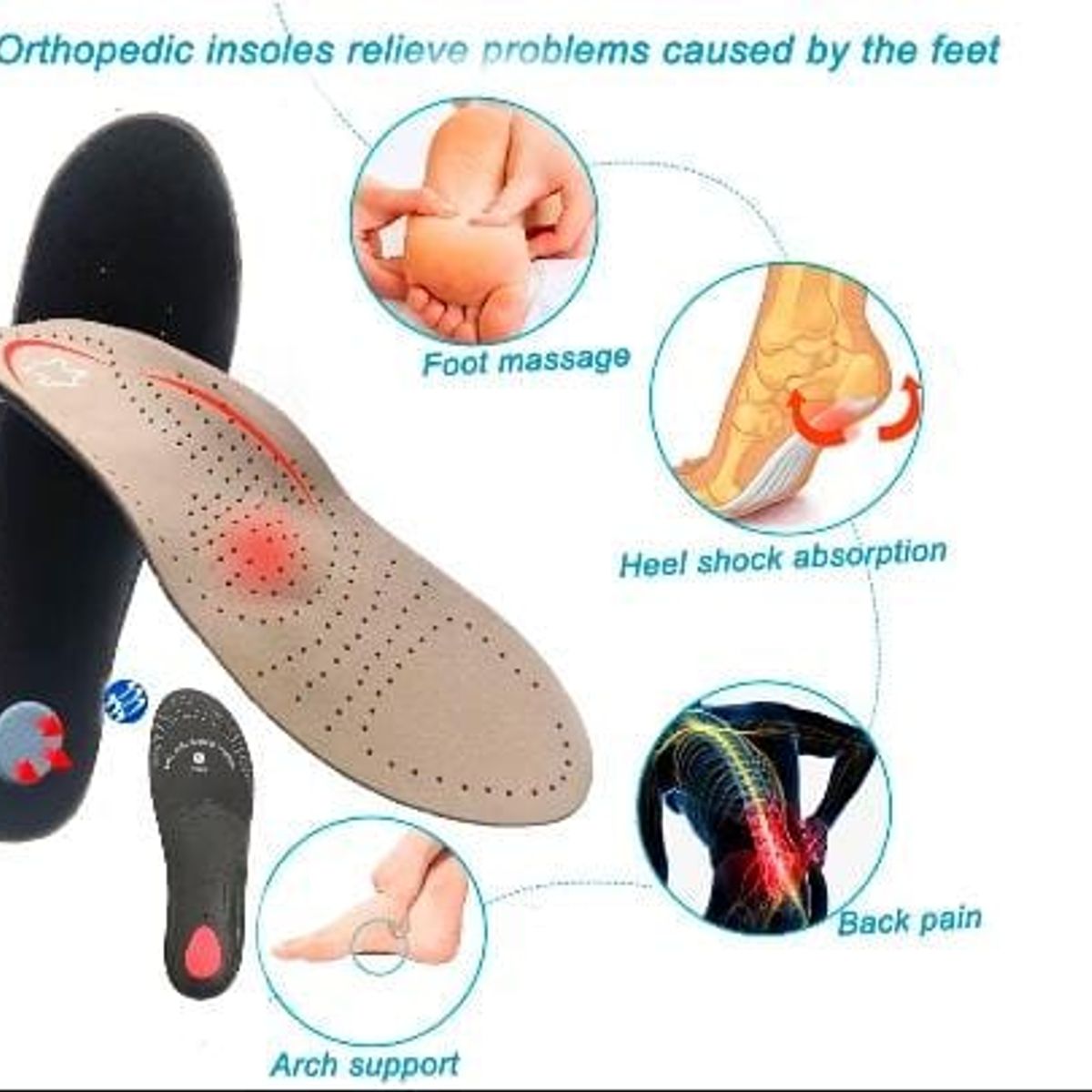 GENERICO - Plantilla de Cuerina  con Forma Ortopedica